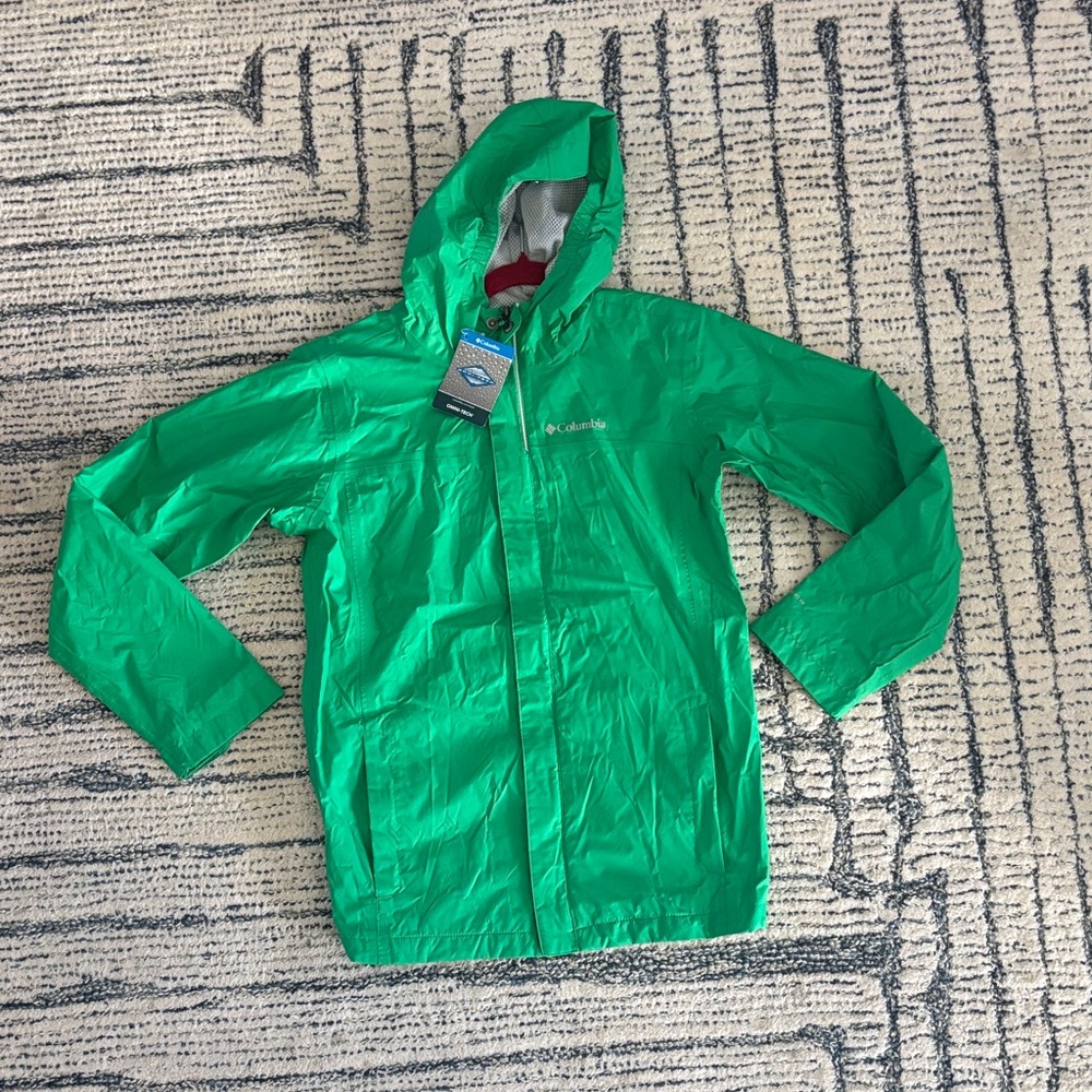 Columbia Kids Bright Green Raincoat